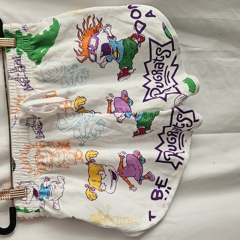 Nickelodeon White and Multicolor Rugrats Women's Shorts